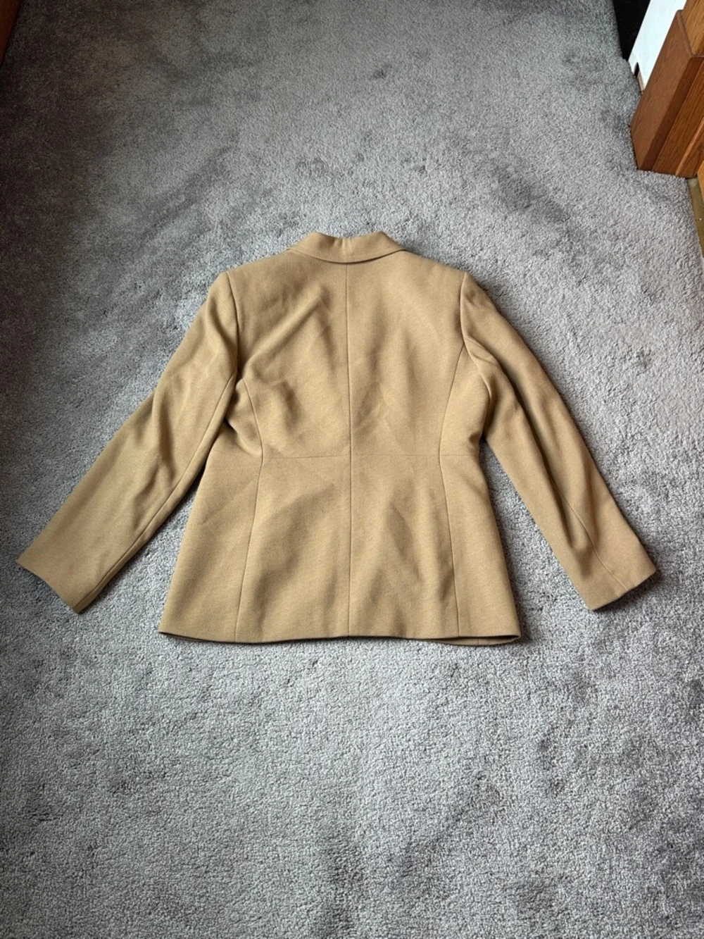Kasper Tan 2 Piece Blazer Skirt Suit Petite SIZE 6P/4P Career Office